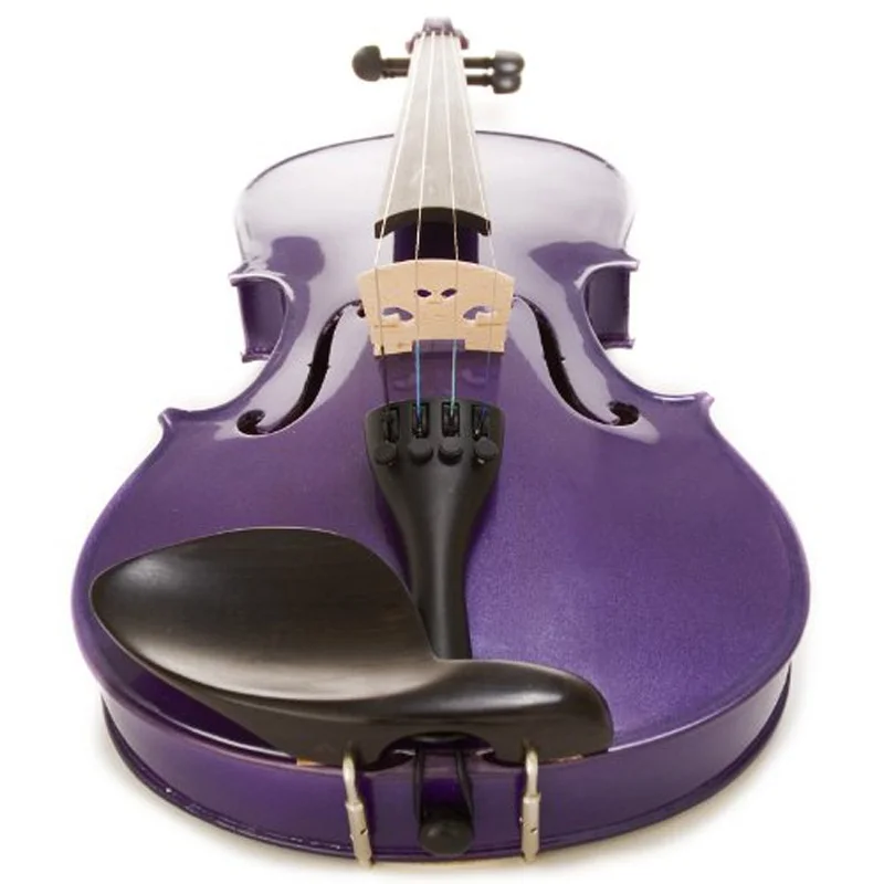 1/2 Size Acoustic Violin Purple Violin Student Fiddle +Bow +Bridge+ Strap Carry Case For Beginner Students Kids Christmas acoustic violin,violin accessories