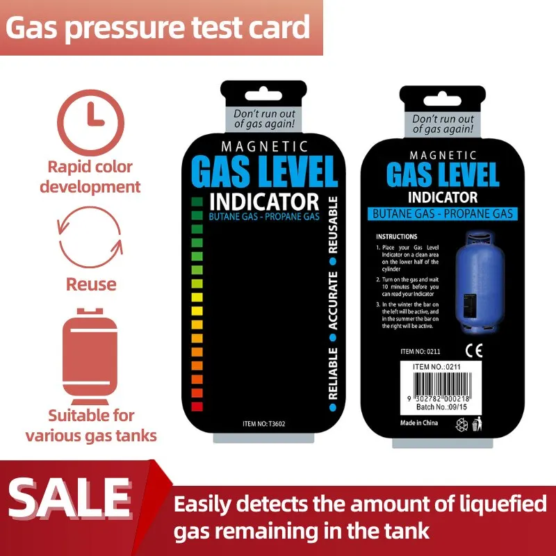 Gas Tank Residue Test Card Reusable Gas Tank Residue Magnetic Test Card Discoloration Ink Material Accurate for Gas Storage Tank Residue