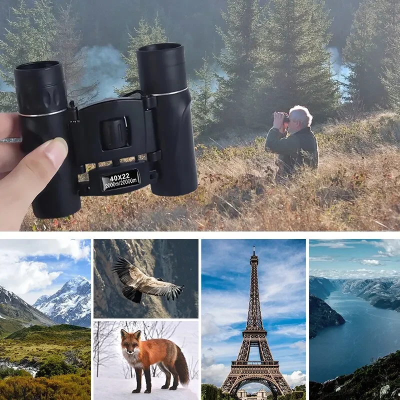 5000M Mini Binoculars Long Range 200x25 Zoom HD Telescope Professional Binoculars Powerful Theater Binoculars BAK4 for Camping 4