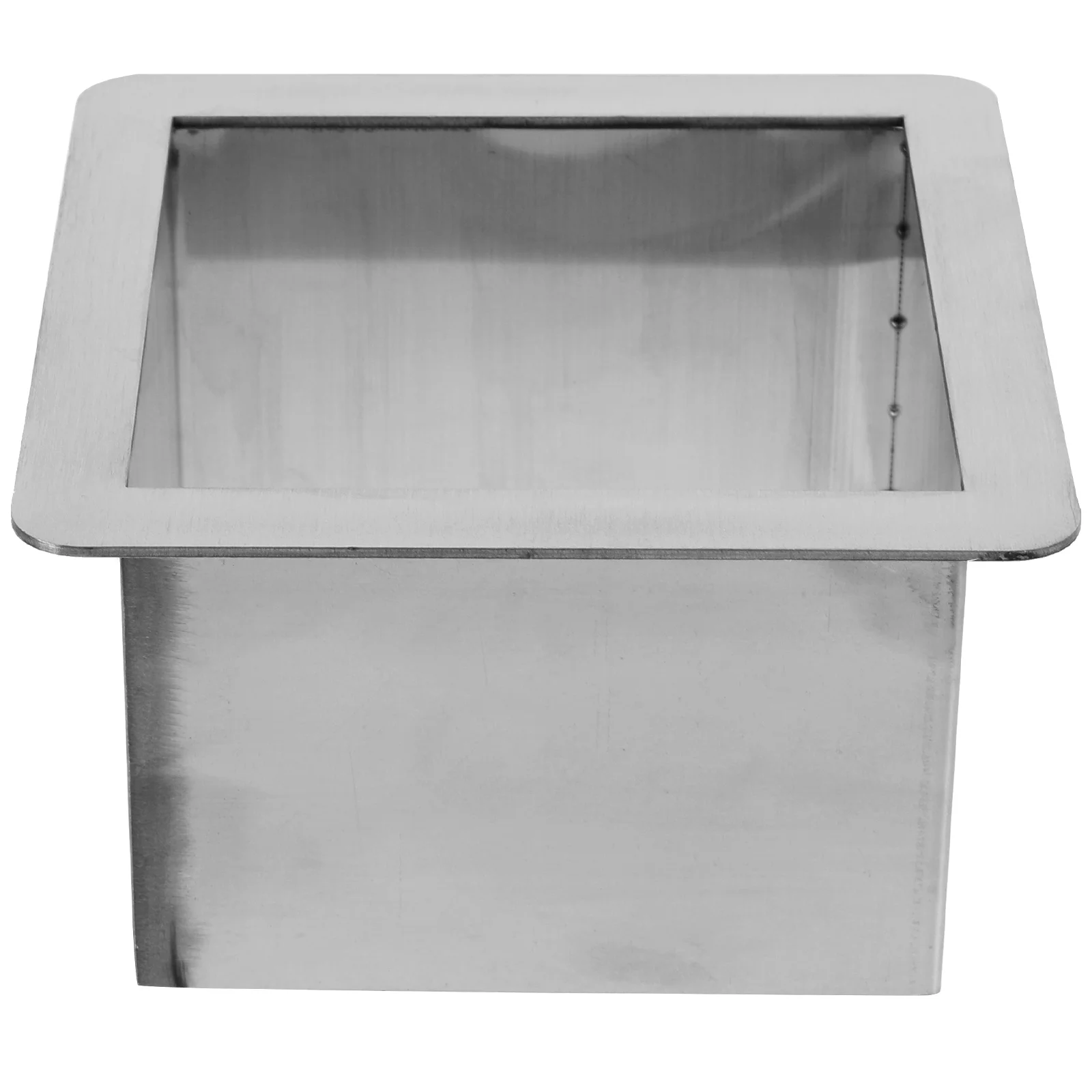 

Metal Trash Chute Grommet Kitchen Counter Built-in Waste Chute Grommet Square Trash Grommet