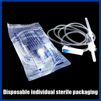 Set di iniezione monouso per tubi per infusione con siringa veterinaria sterile con ago antigoccia Forniture agricole Animali Maiale Bovini Pecora Capre