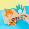 Finger Counting Math Toys for Toddler Montessori Educational Learning Number Blocks Toy Arithmetic Teaching Aids Kids Gift 2