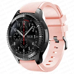 Silicone Sports Watch Band, 20mm/22mm Adjustable Strap Bracelet - 22mm (Vintage rose)