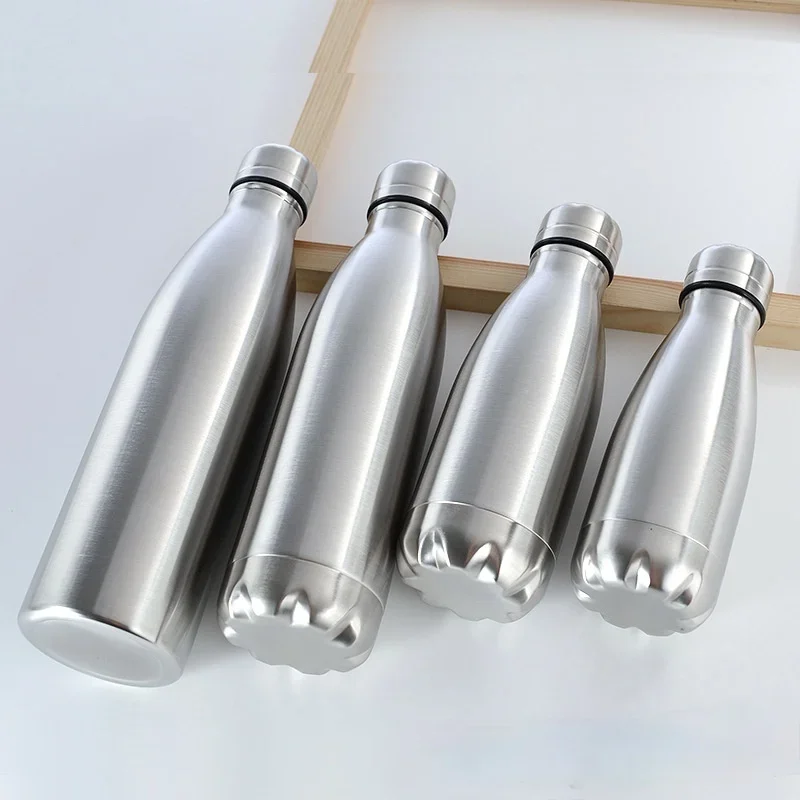 Stainless Cola Motion Sport Water Bottle Rugged Water Cup Monolayer No Heat Preservation Metal Color Cola Drink Bottle Drinkware water bottle sports water bottle sports bottle stainless steel water bottle stainless steel cup stainless steel mug
