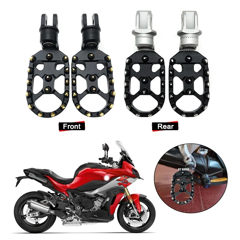 

For BMW S1000XR Front&Rear Footrest Adjustable Foot Pegs Rotatable Foot Pegs Rests S1000 XR S 1000XR 2016-2023 2022 Motorcycles