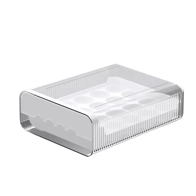 

Refrigerator Egg Drawer Egg Storage Drawer Box 20 Grids Egg Box For Refrigerator Stackable High Capacity Egg Keeper Refrigerator