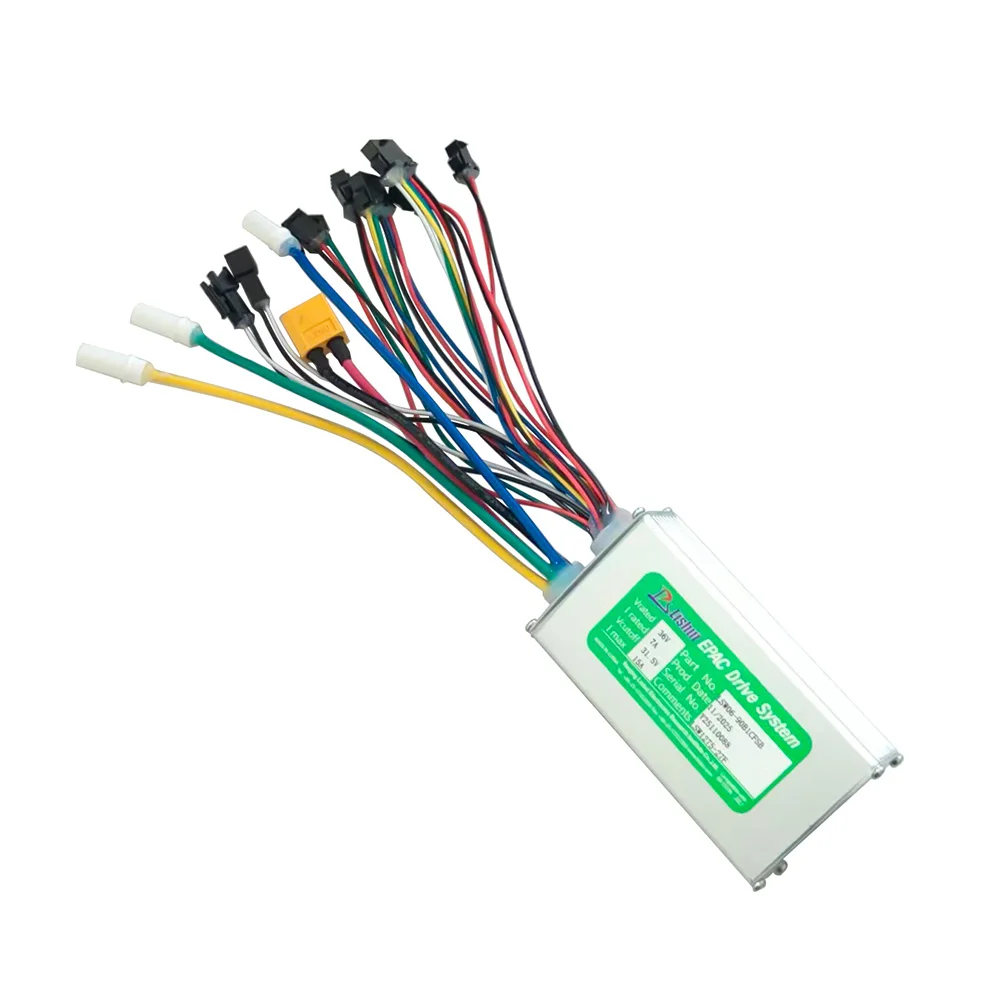 LSW06-90B1CFSB 36V 15A 브러시리스 모터 컨트롤러 전기 스쿠터용 속도 부품 MTB 전기 자전거 액세서리 속도 컨트롤러