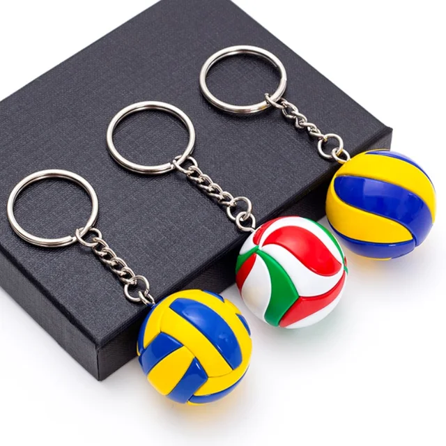Tandem Sport Volleyball Key Chain-Mini Volleyball On Key Ring for Backpacks,Gym Bags,Purses 4