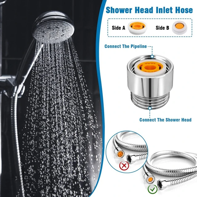 Limiteur de débit pour tout joint de tuyau de douche limite d'écoulement 7  litres / min d'économie d'eau