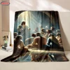NO.3 6 Size Merciful Jesus Christian God Flannel Art Blanket, Sofa Bed Cover Four Season Soft Fluffy Quilt Blanket Flannel Throw 1