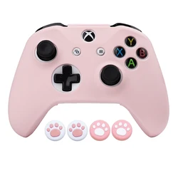 Soft Silicone Protective Case for Gaming Controllers - Non - Slip Gamepad Cover (Pink new)