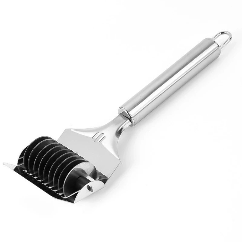 Non-slip Handle Stainless Steel Noodles Cutter Knife Manual Pasta Maker Tools Manual Shallot Section Cutter Kitchen Gadgets Tool