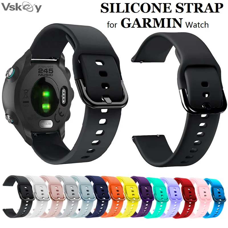 

10PCS Smartwatch Strap for Garmin Venu 3 3S SQ2 Vivoactive 5/4/4s Forerunner 265 965 245 Silicone Bracelet Watchband 20mm 22mm