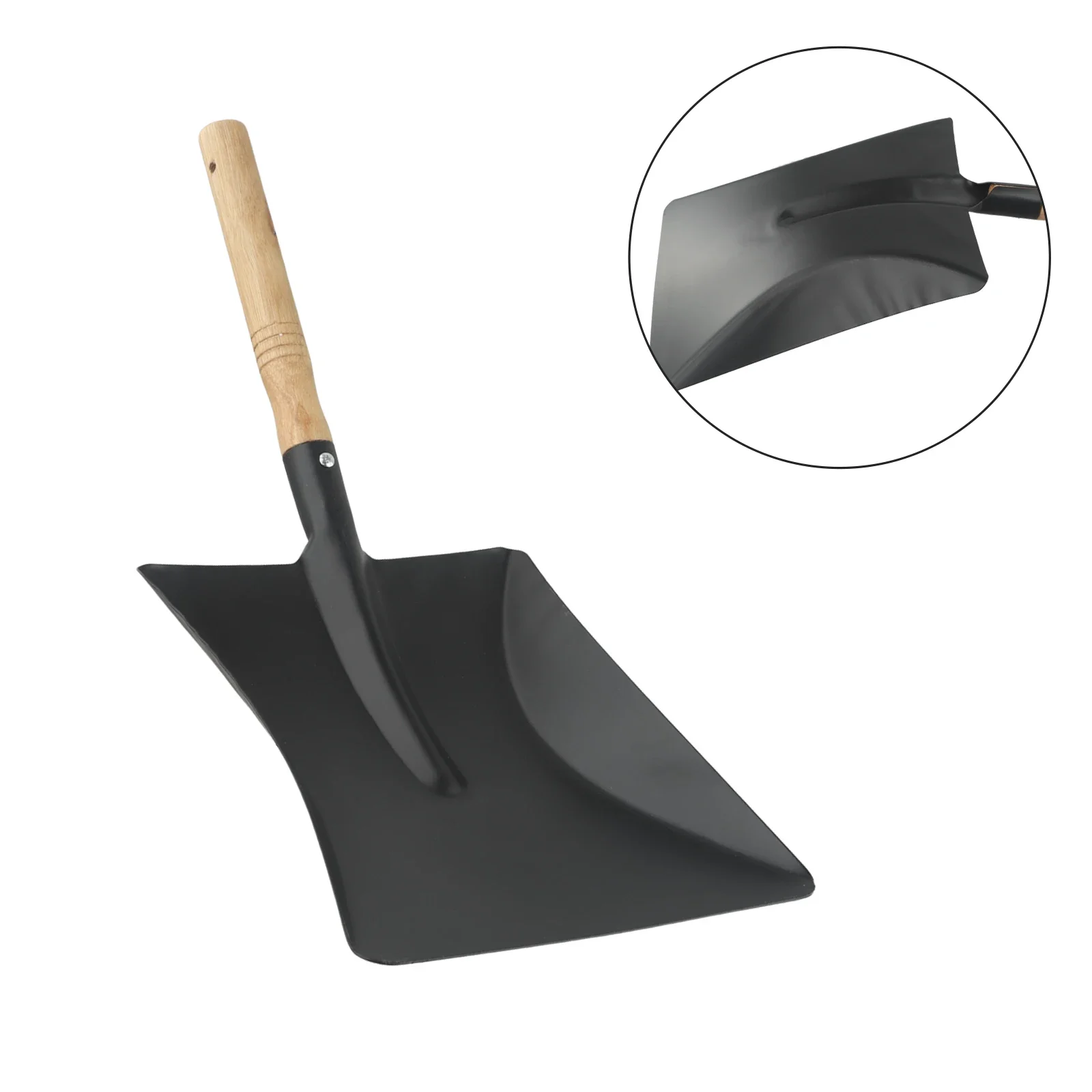 Ash Removal Tool Efficient Dirt Removal Chimney Shovel Steel Dustpan Chimney Shovel Efficient Dirt Removal Grills Fireplace Tool
