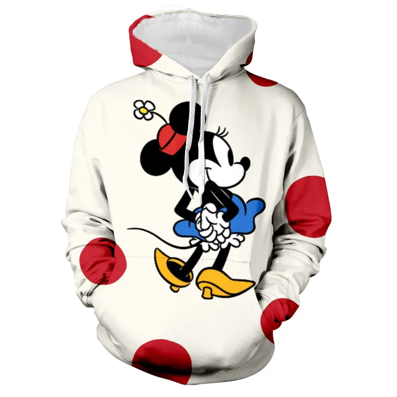 

2024 Fashion Unisex Spring New Kids Hoodie Mickey Minnie and Stitch Cartoon Tops Women Street Style Casual Hoodies y2k