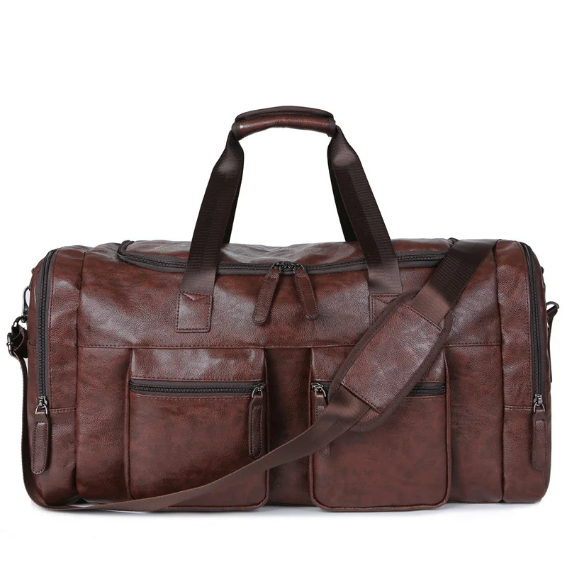 

Женская дорожная сумка, чемодан, водонепроницаемая кожаная сумка, большая сумка на плечо, Мужская портативная багажная сумка, сумка для выходных, спортивные сумки, унисекс, тоут