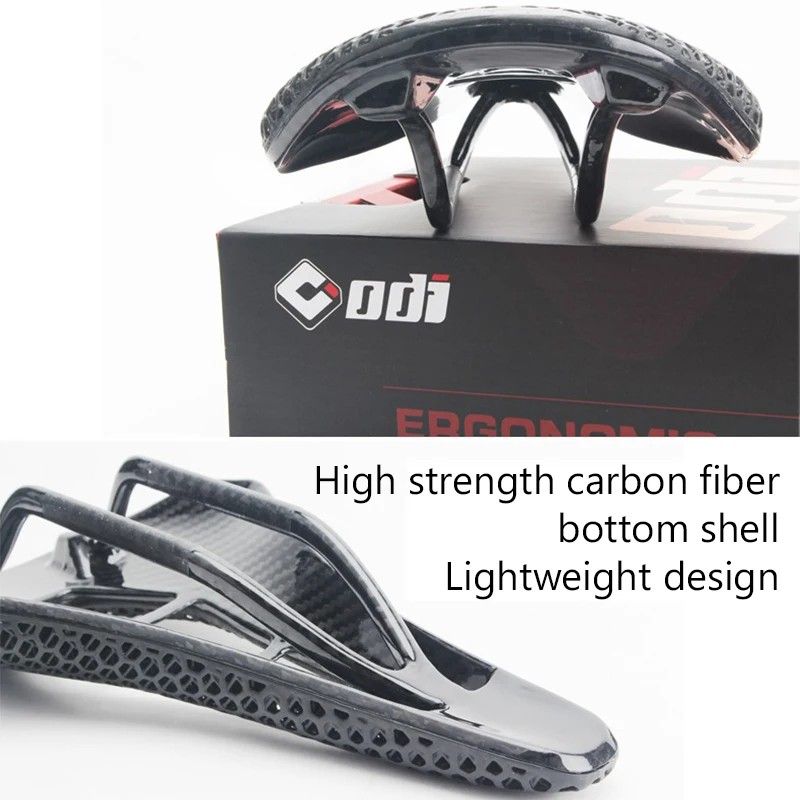 Odi-3Dプリント　カーボンファイバー製サドル Odi-3Dプリントのカーボンファイバー製自転車サドル,超軽量で