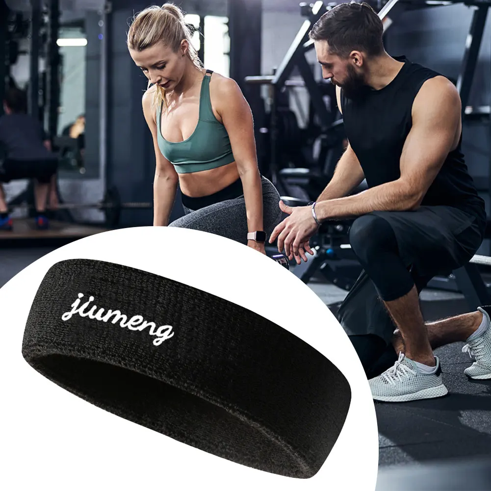 5pcs Sports Headband Running Fitness Sweatband Quick-Dry Elastic Absorbent Men Women Cycling Jog Tennis Yoga Gym Hair Bandage