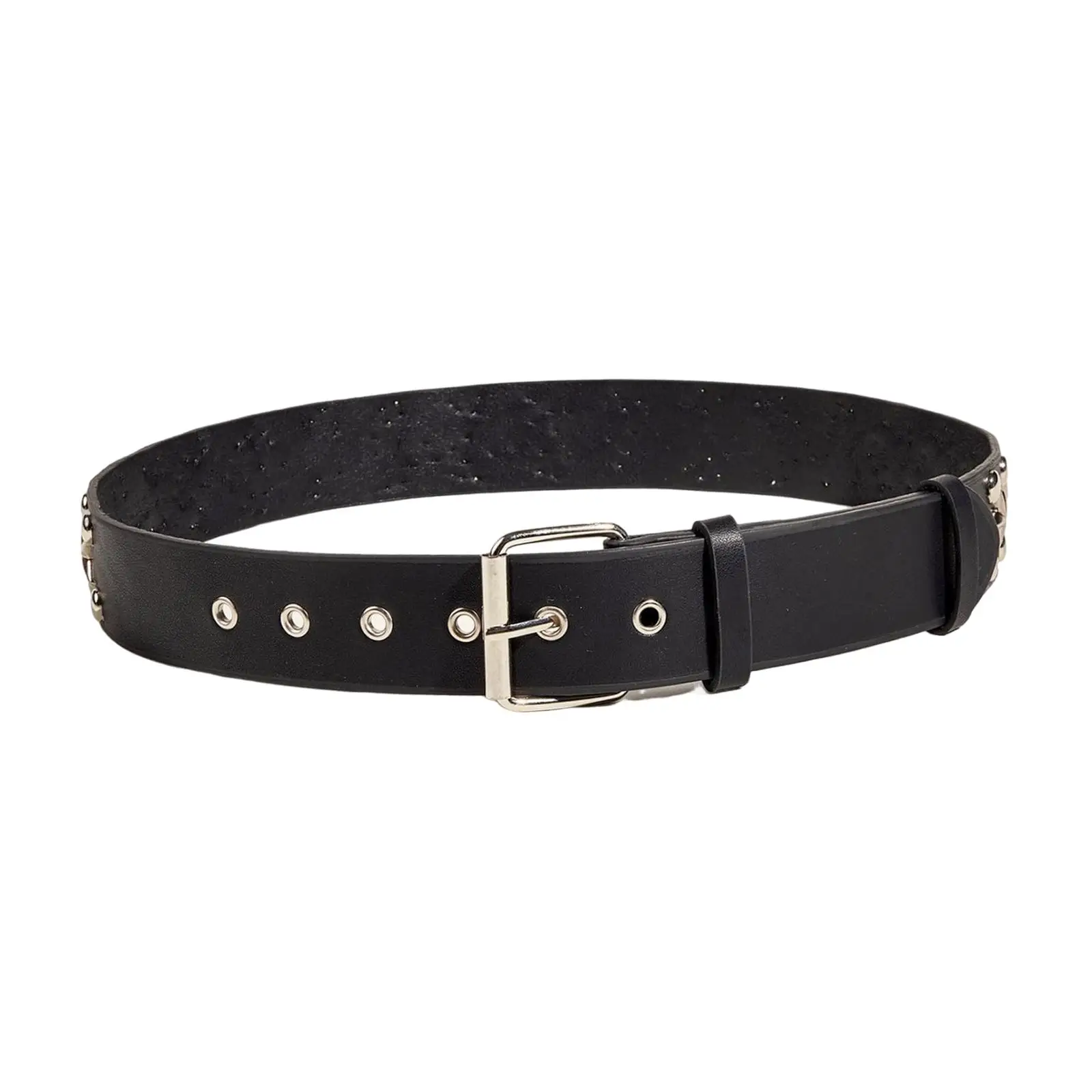 

Women Star Rivet Belt Punk Adjustable Metal Buckle Waist Band Fashion PU Leather Belt for Pants Corset Casual Lady Girls Party