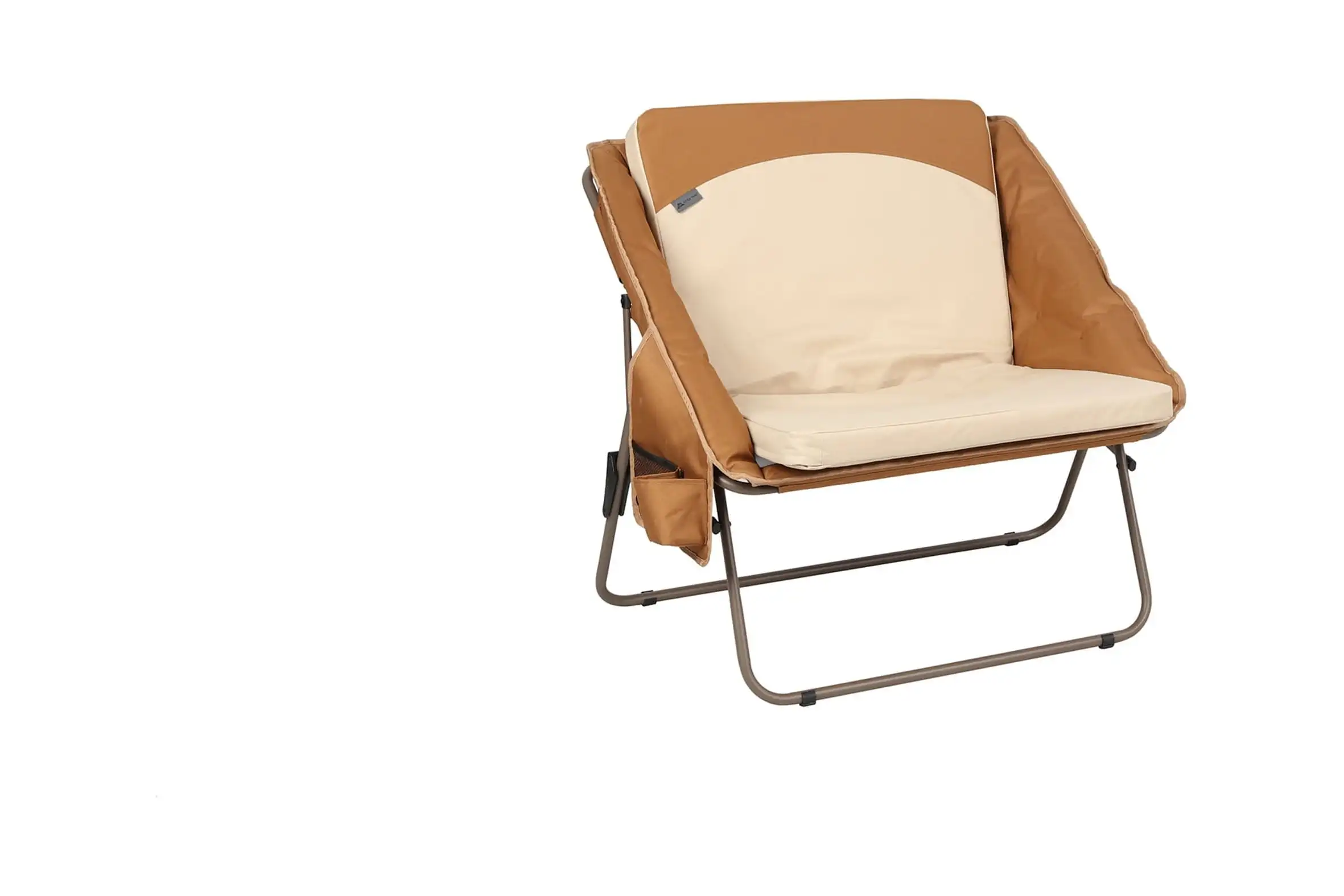 

Ozark Trail Camping Chair Brown and Beige Adult 16.4lbs Camping Chairs Folding Chair Naturehike
