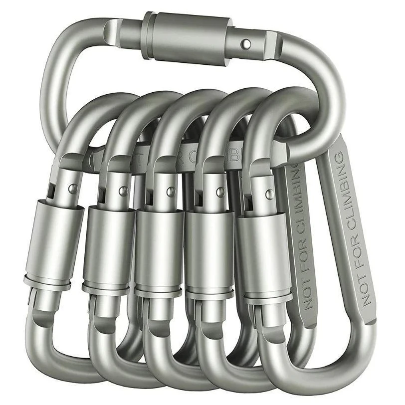 Carabiner Set 4-6PCS For Key Camping Survival EDC Outdoor Keychain Clip Alloy Aluminum Tactical Caribiner Hook Karabiners carabiner clips,carabiner belt clip