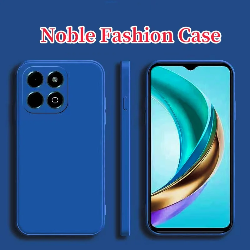 Noble Fashion Solid Color Shockproof Protective Liquid Silicone Phone Case