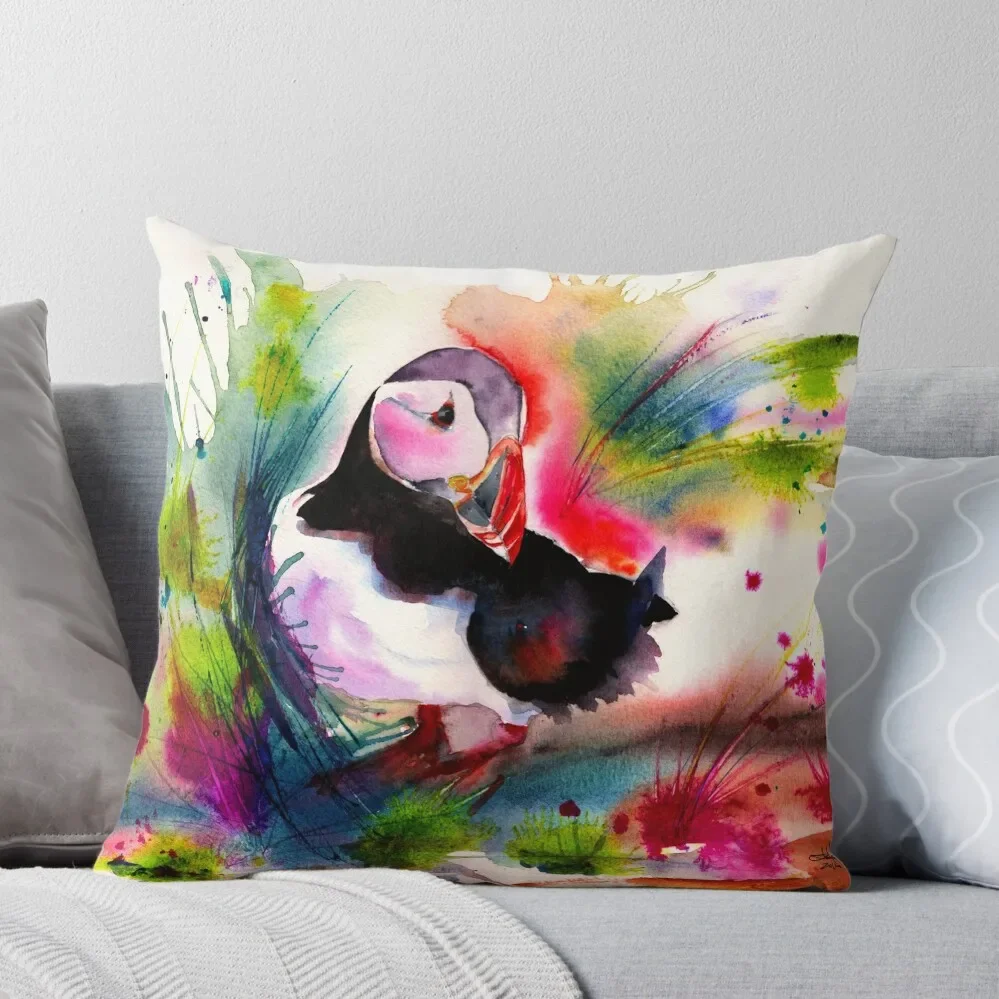 

Puffin Throw Pillow Cushion Child pillows decor home