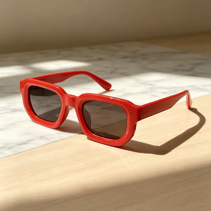 6PCS/Set Women Vintage Rectangle Frame Sunglasses Fashion Retro Sun Glasses Luxury Brand Design Glasses Eyewear Men Goggle - Image 3
