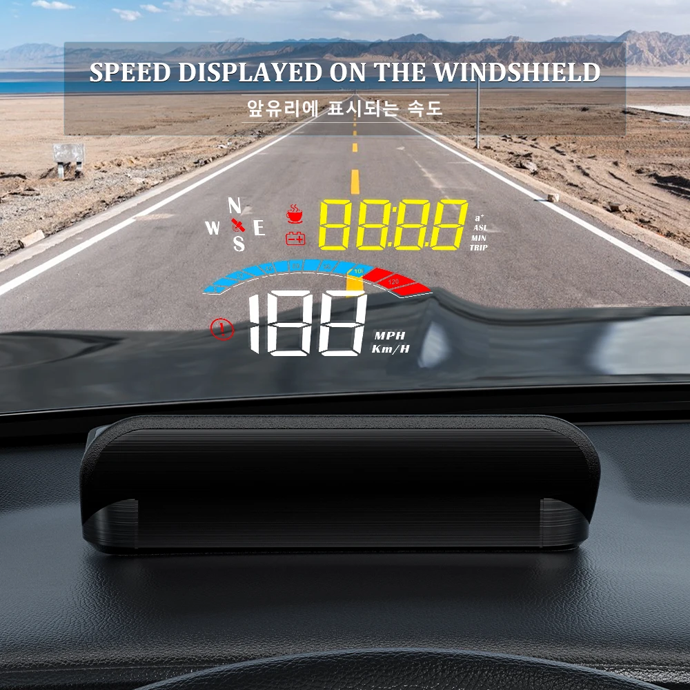 OBDHUD M16 GPS  ӵ, Ʈ HUD  ÷, ڵ  Ÿ ħ,  溸  