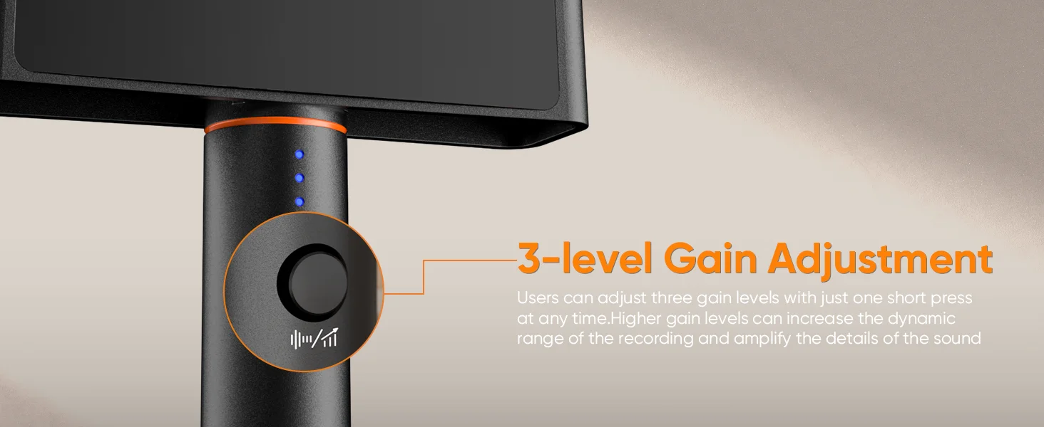 Revo S Wireless Handheld Microphone Professional Interview Mic for Smartphone Re