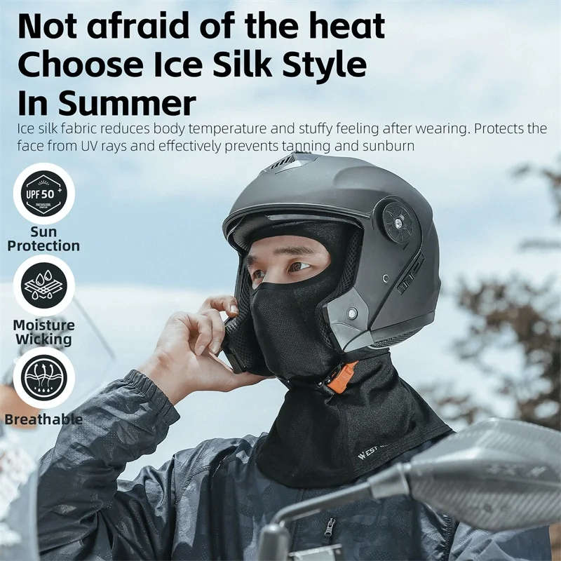 WEST BIKING Winter Motorcycle Fleece Balaclava Mask Men Cycling Caps Running Ski Hiking Hat Bicycle Windproof Thermal Sport Gear 5