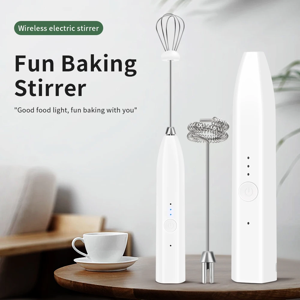 Electric Egg Beater 3 Speeds Milk Frother