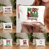 Merry Christmas Pattern Make Up Case Xmas Storage Bag Christmas Tree Graphic Cosmetic Pouch Bags for Women New Year Gifts Clutch 1