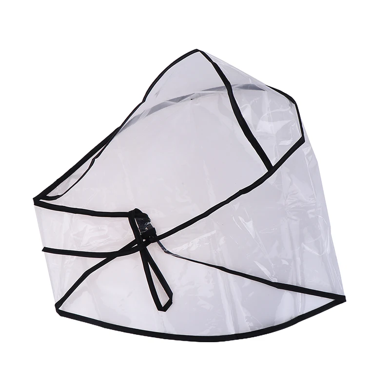 Protect Hairstyle Rain Hat Plastic Bonnet For Women And Lady Clear Keep You Hair Looking Perfect Even After A Rain Shower 1Pcs