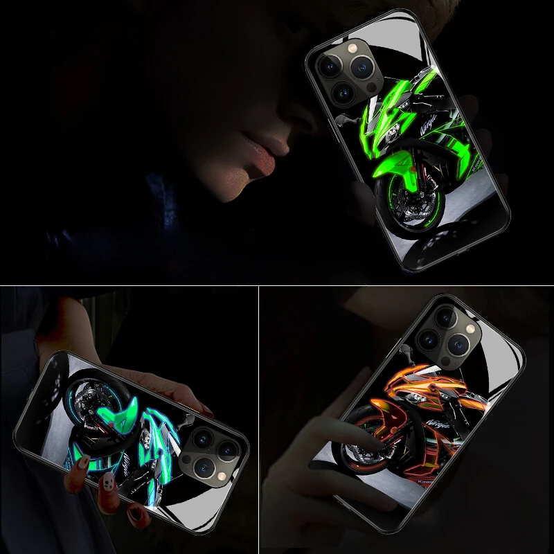 Locomotive Style Smart led light up phone case For Samsung galaxy