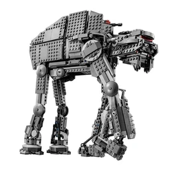 Blocs de construction de marcheur d'assaut lourd de la série 10908 étoiles, premier ordre avec figurines, briques compatibles 75189, jouets de bricolage 