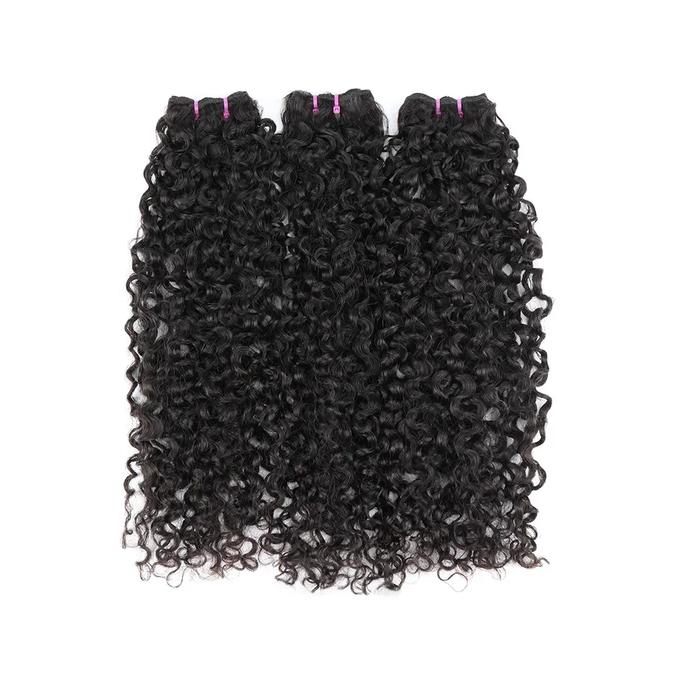 Jerry Curly Brazilian Human Hair Bundles Natural Color Pixie Curl Bundles Human Hair Deep Wave Remy Curl Bundle Extensions