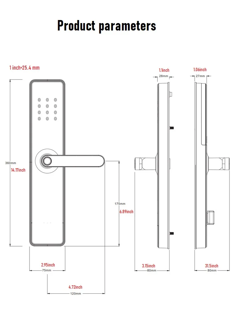 Smart Electronic Door Lock Tuya WIFI Fingerprint Lock TTlock Password Lock APP Unlock Indoor Wooden Door Anti-theft Smart Locks