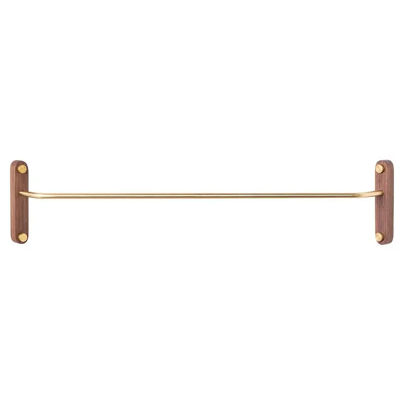

Clothes Rack Hanger Wall Hanging Bedroom Corner Storage Shelf Punching Household Simple Brass Single Rod