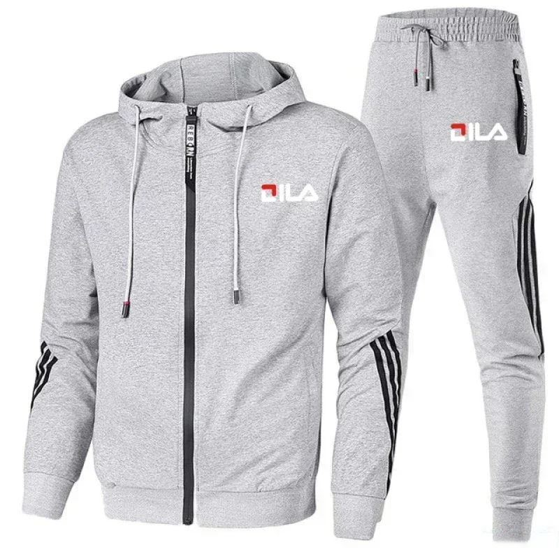 Spring And Autumn New Men's Sportswear 2-piece Set Zipper Jacket Casual Sports Pants Brand Clothing Men Jogging Sportswear Set 3