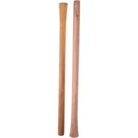 2 Pcs Solid Wood Handle Garden Hoe Grip Replacement Hardwood Handles Tool Sled Staff 2