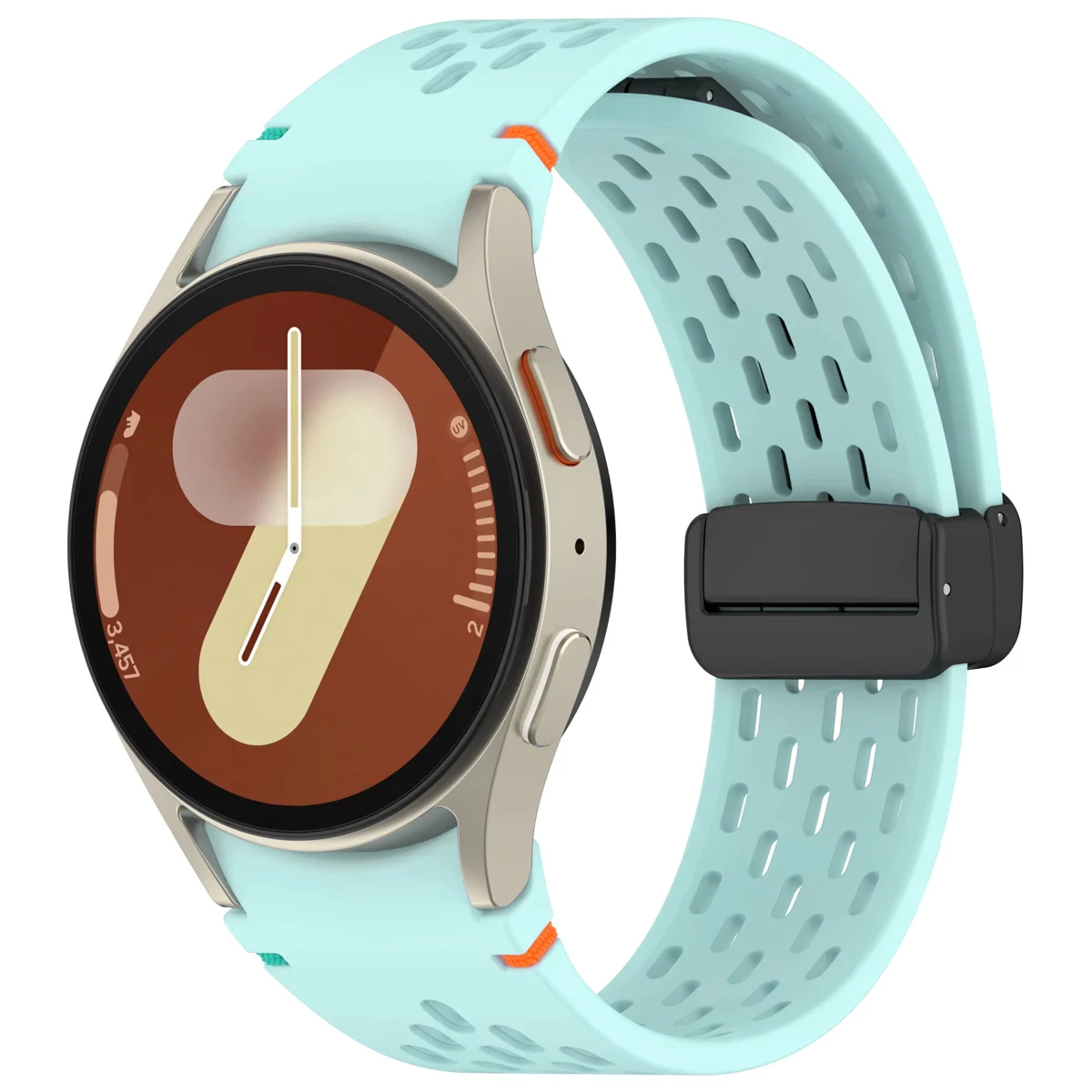 Magnetic Silicone Watch Band with Gapless Design