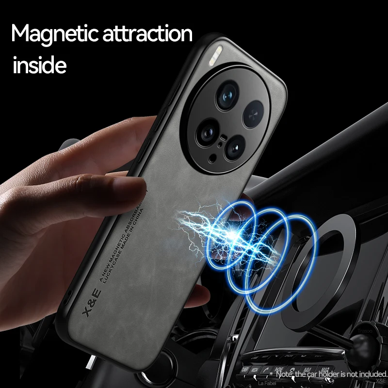 Enhanced Retro Magnetic Suede Leather Shockproof Matte Silicone Soft Case