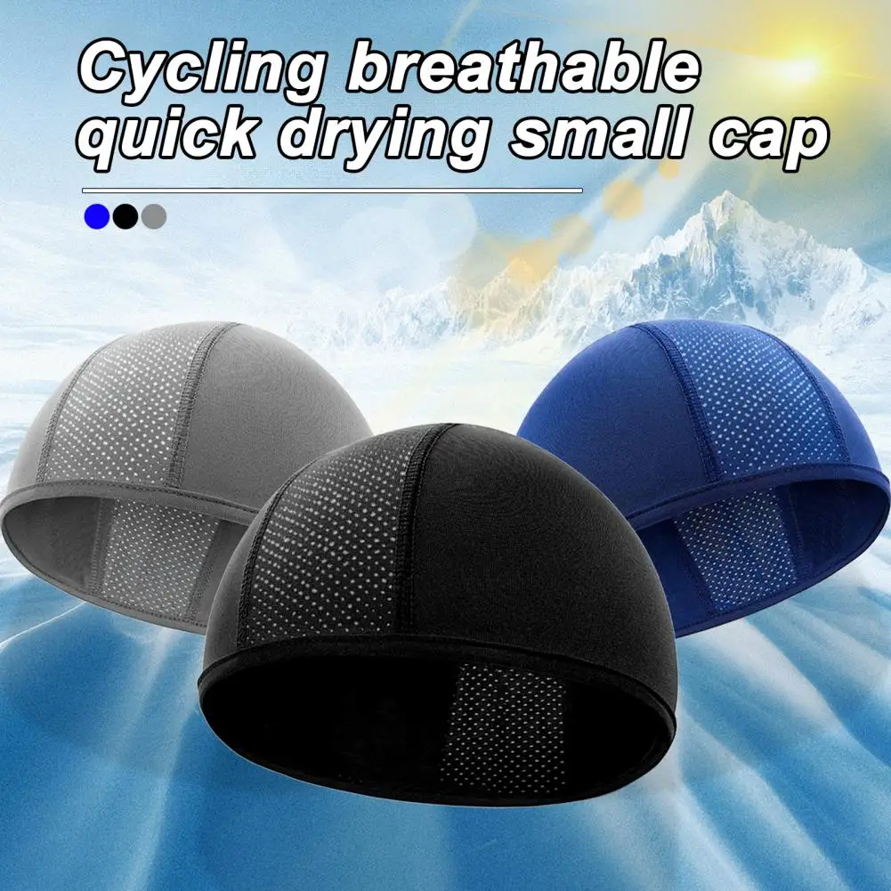 Quick Dry Cycling Cap Motorcycle Helmet Liner Bike Summer Running Riding Anti-sweat Helmet Liner Breathable Sports Cycling Hat
