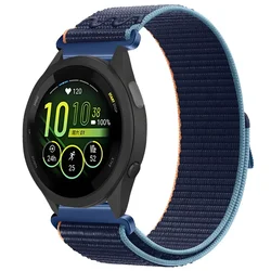 Nylon Braided Strap - Sports Bracelet Band, 20mm/22mm - 20mm width (Deep navy blue)