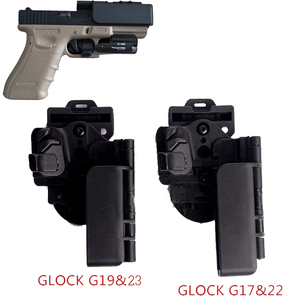 전술 장비 총 케이스 사냥 Airsoft Glock Holster For Glock 17 22 19 23 오른손 권총 홀더