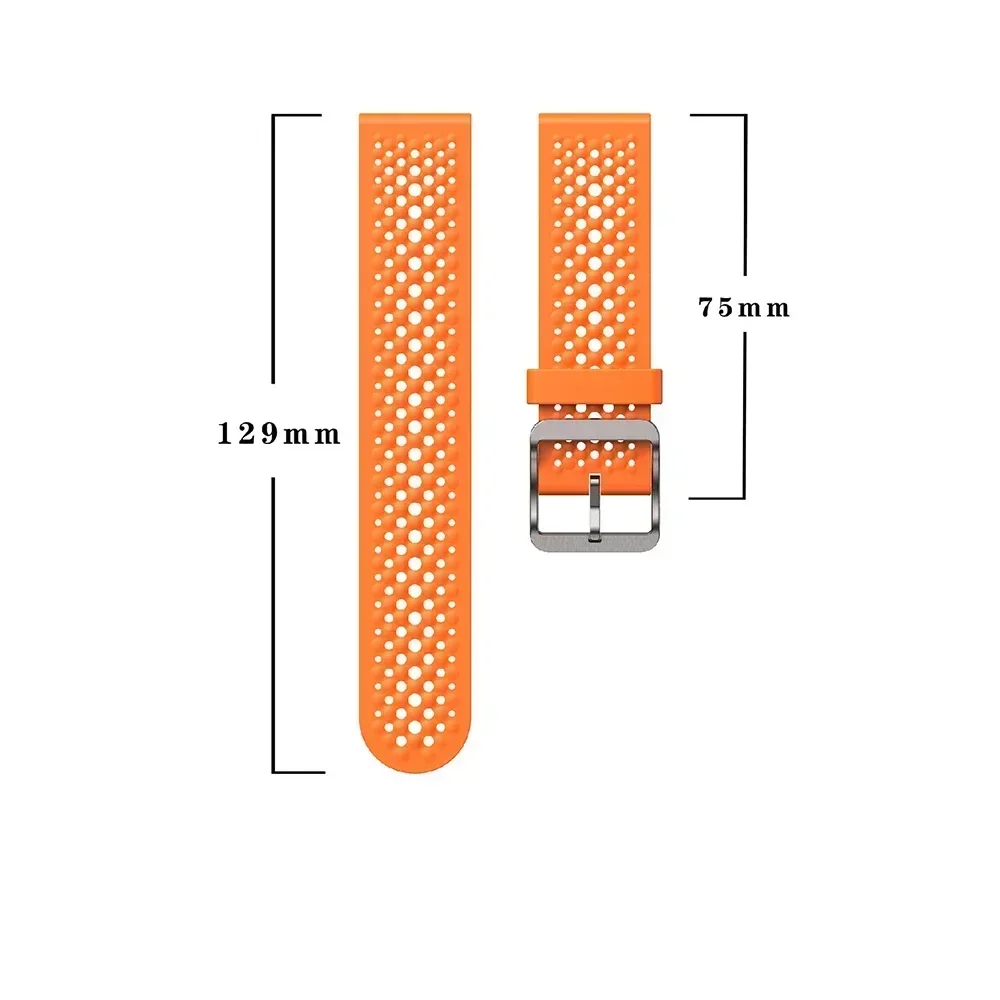 Premium Silicone Quick Release Watch Strap, 22mm