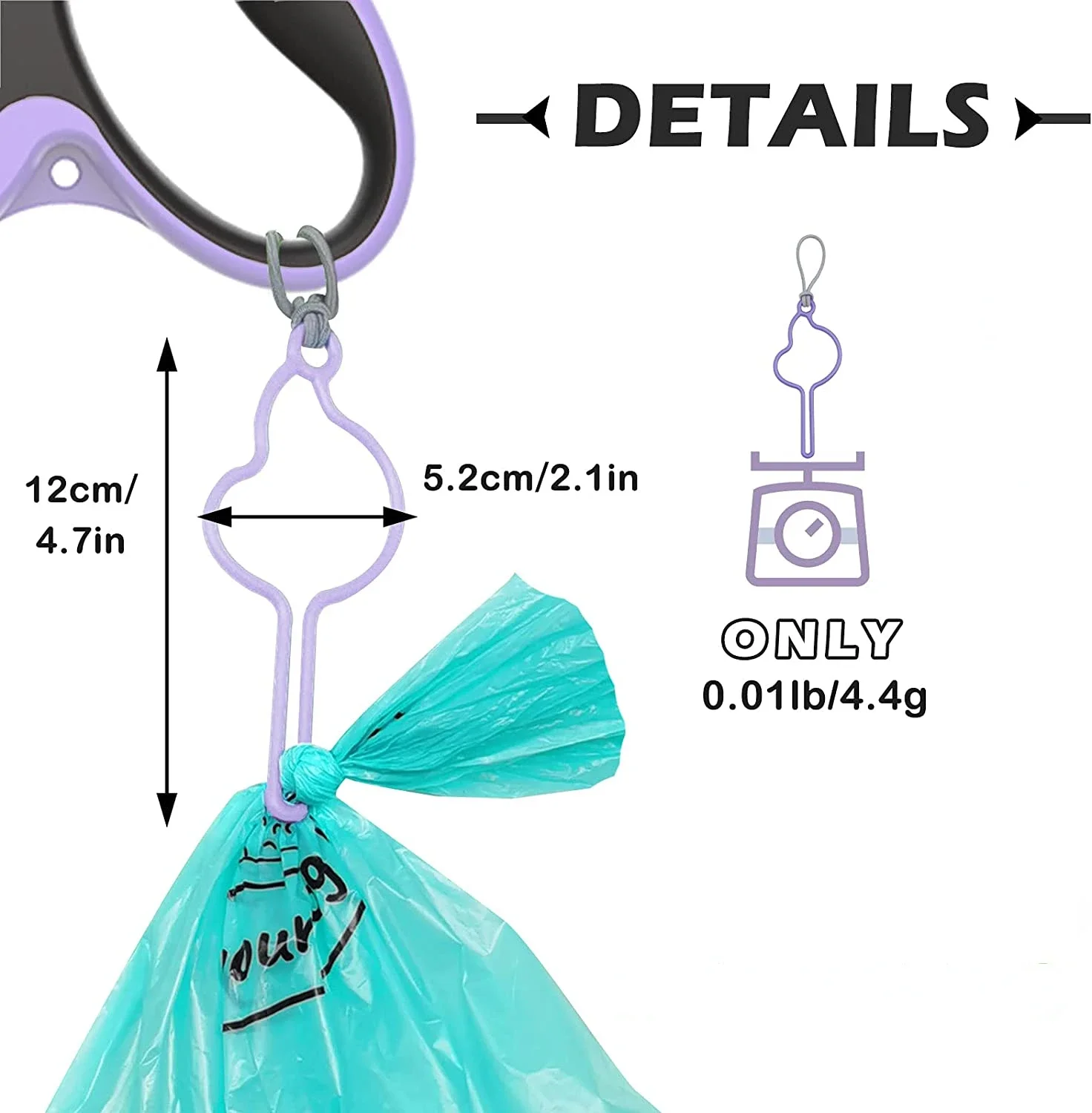Hands-Free dog poop bags dispenser holder for leash pet waste bags carrier dog walking accessories cleaning supplies