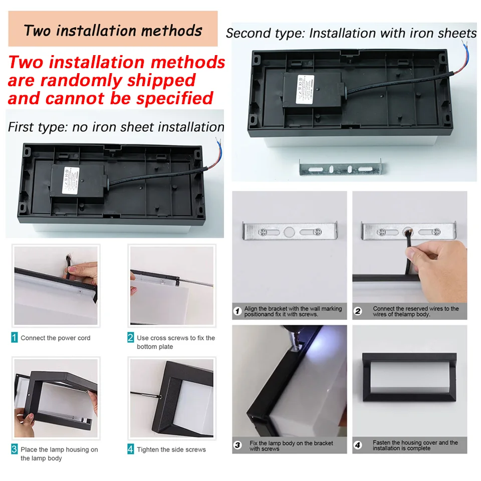 Motion Sensor LED Wall Light AC85-265V ABS Indoor Outdoor Waterproof Led Light Home Accessories For Wall Decor Living Room Porch