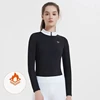 2024 Horse Riding Clothes Long Sleeve Horse Back Rider Competition Top Tees Equipment Equestrian Cotton Polo Shirts 1